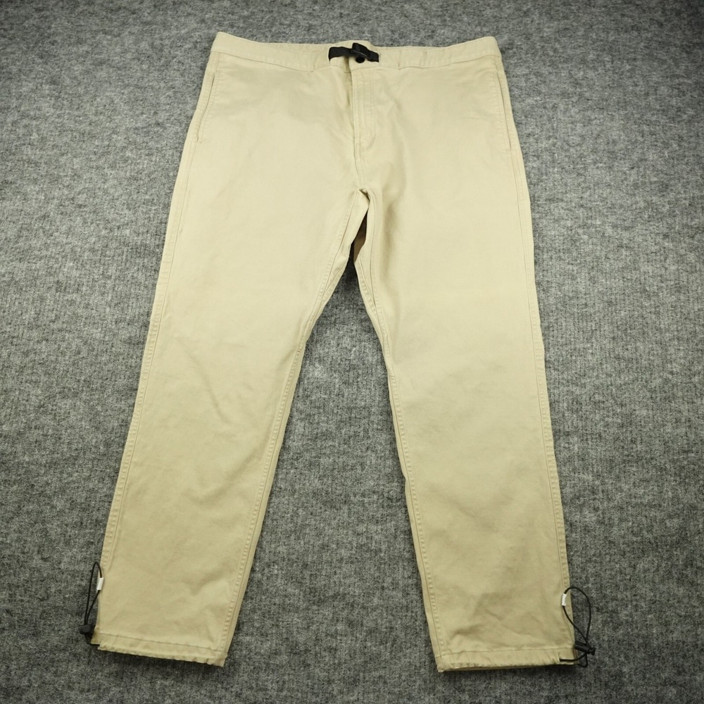 BeardedGoat Pants Mens Extra Large Beige 40x28‎ Belted Hiking Climbing Outdoor